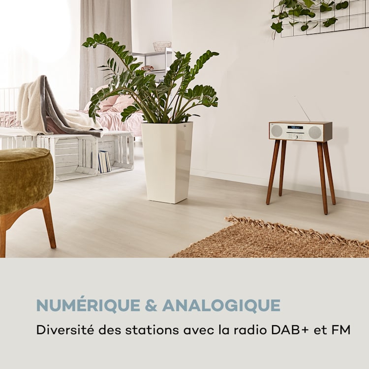 Silver Star lecteur CD-DAB 2 x10 W max. Lecteur CD Slot-In DAB+ BT Alu Argent