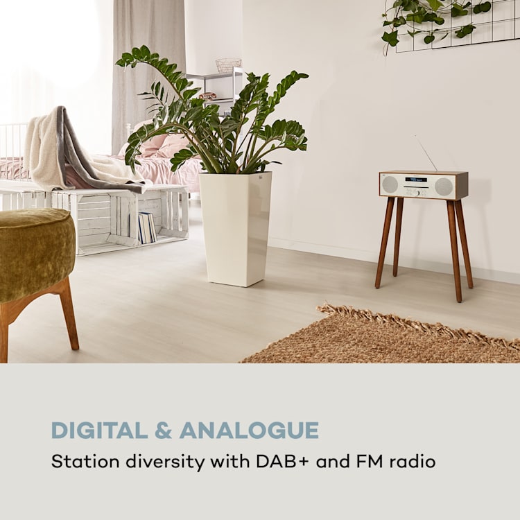 Silver Star CD-DAB 2 x 10 W max. CD-soitin DAB+ Bluetooth alumiini Hopea
