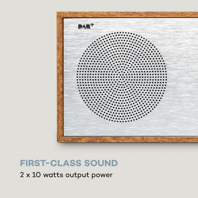Silver Star CD-DAB 2 x 10 W max. CD-soitin DAB+ Bluetooth alumiini Hopea