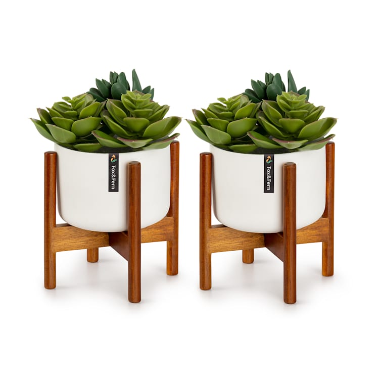 Thorn Blumentopf mit Ständer 2er-Set 50er Jahre Stil