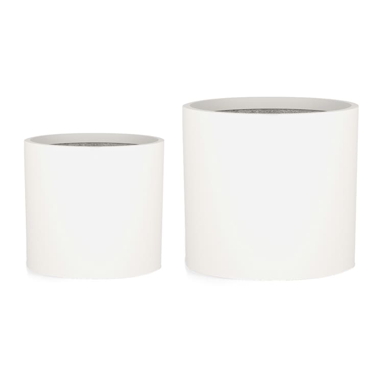 Gendt Pflanztopf Übertopf 2er-Set 2 Größen L/XL Faserstein In/Outdoor