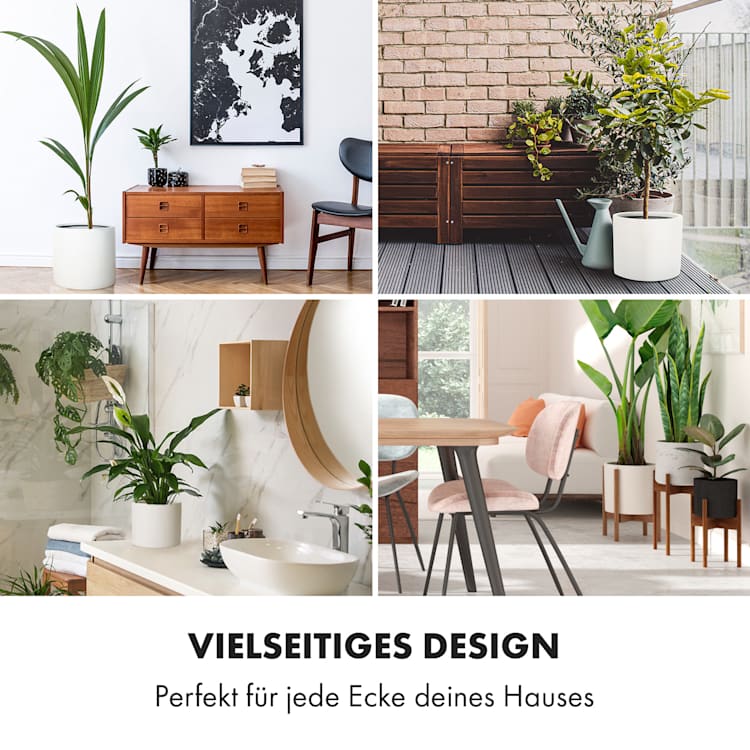Pflanztopf Übertopf Faserstein In/Outdoor L (Ø 30,48 cm)