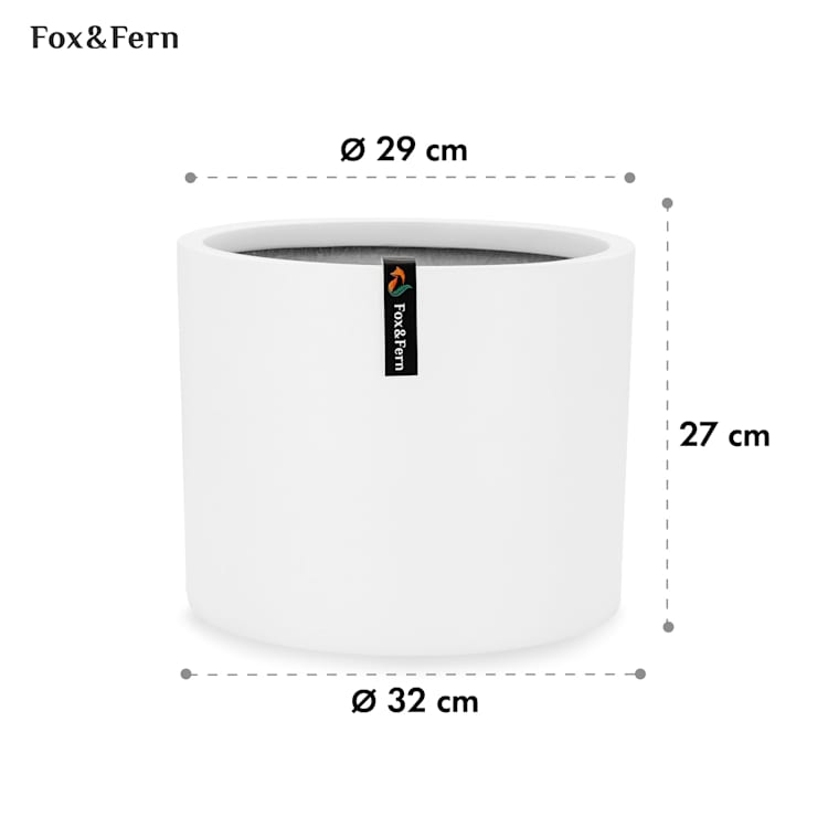 Pflanztopf Übertopf Faserstein In/Outdoor L (Ø 30,48 cm)