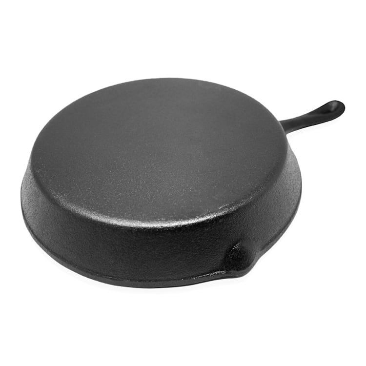 Sartén Parthenaise de 30 cm (Ø) hierro fundido, redonda, prequemada, resistente para el horno