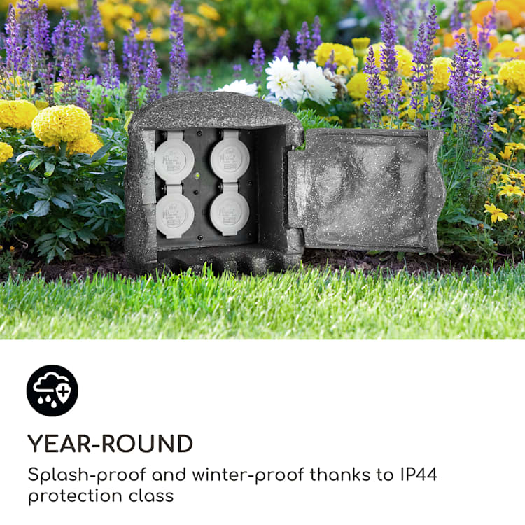 Power Rock Smart Garden Socket WiFi Control 3680 Watt IP44 rock | 1,5 m