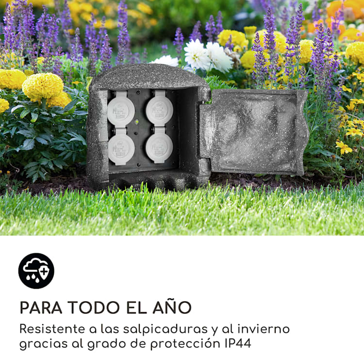 Power Rock Smart Toma de corriente para jardín Control wifi 3680 W IP44 rock | 3 m