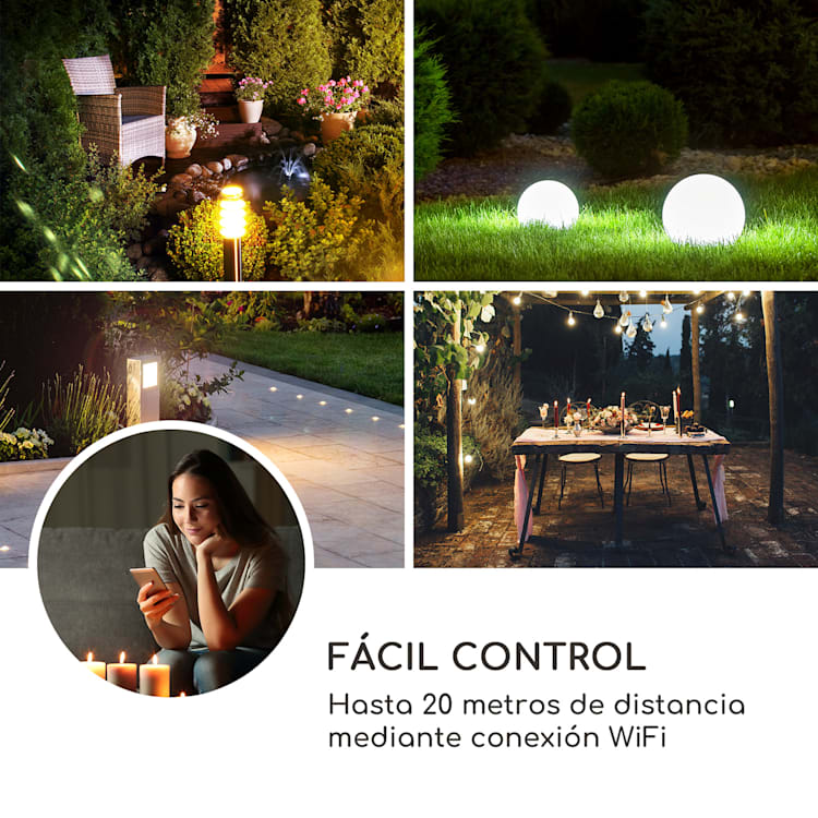 Power Rock Smart Toma de corriente para jardín Control wifi 3680 W IP44 rock | 3 m