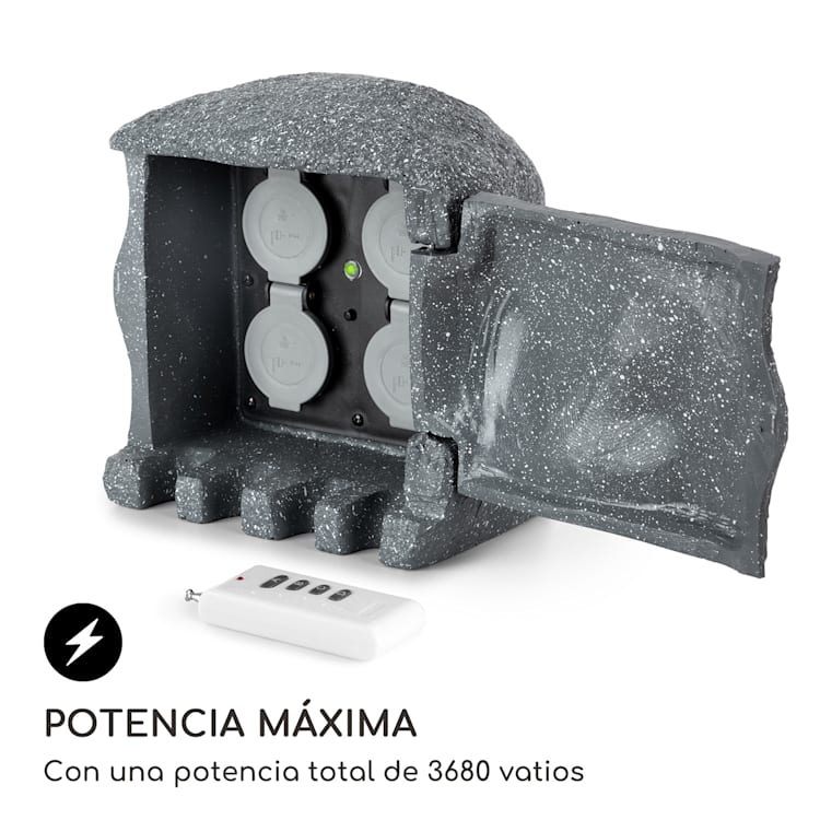 Power Rock Smart Toma de corriente para jardín Control wifi 3680 W IP44 rock | 3 m