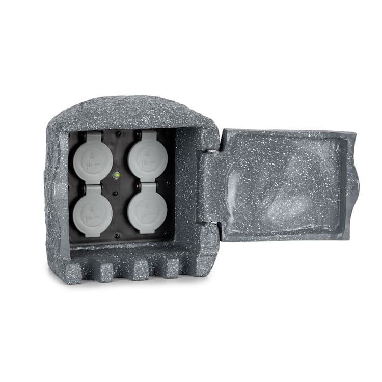 Power Rock Smart Toma de corriente para jardín Control wifi 3680 W IP44 rock | 3 m
