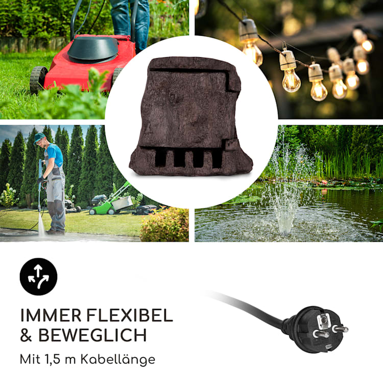Power Tree Smart Gartensteckdose WiFi-Steuerung 3680 Watt IP44 Baum | 1,5 m