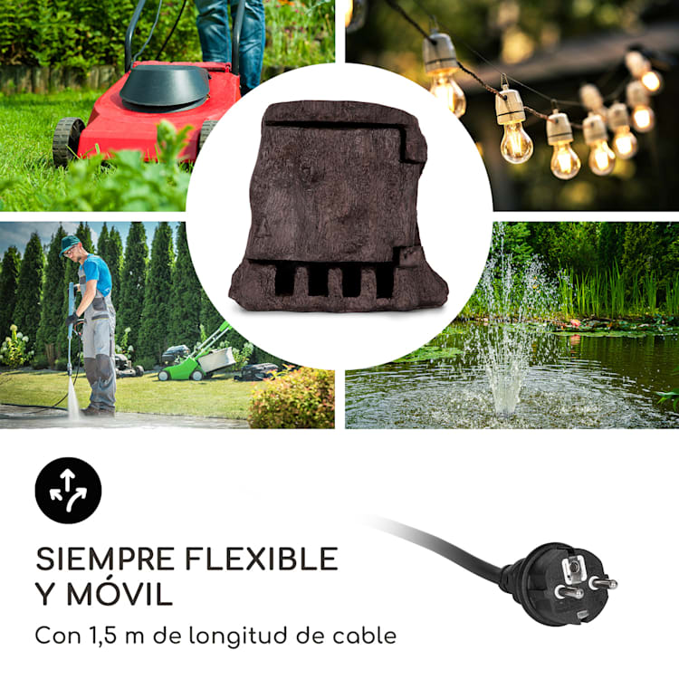 Power Tree Smart Toma de corriente para jardín Control wifi 3680 W IP44 árbol | 1,5 m