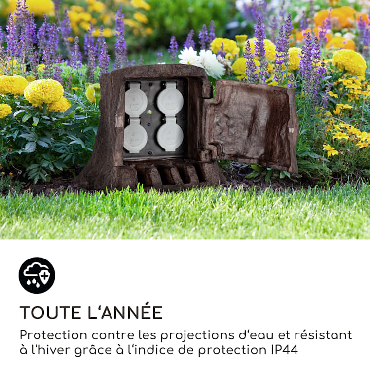 Prise de jardin Power Tree Smart contrôle par WiFi 3680 watts IP44 arbre | 3 m