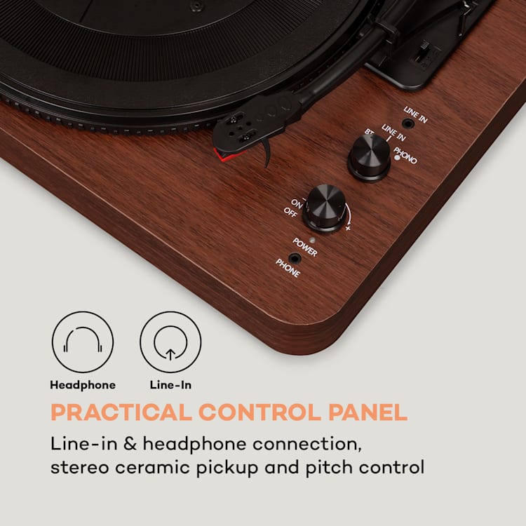 TT-Play SE, Gramofón, Kryt proti prachu, Bluetooth, 33/45/78 otáčok/minútu, Pitch drevo