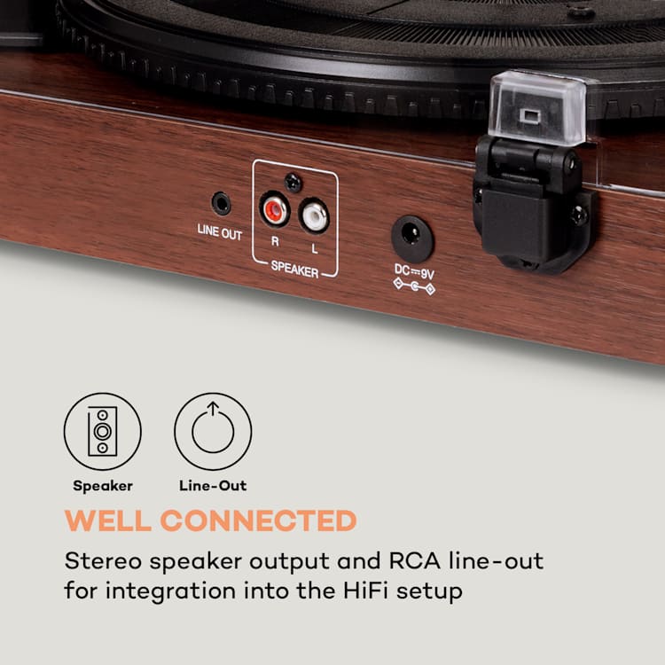TT-Play SE, Gramofón, Kryt proti prachu, Bluetooth, 33/45/78 otáčok/minútu, Pitch drevo