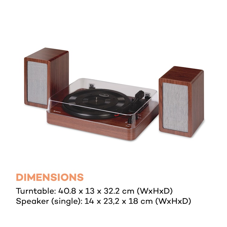 TT-Play SE, Gramofón, Kryt proti prachu, Bluetooth, 33/45/78 otáčok/minútu, Pitch drevo
