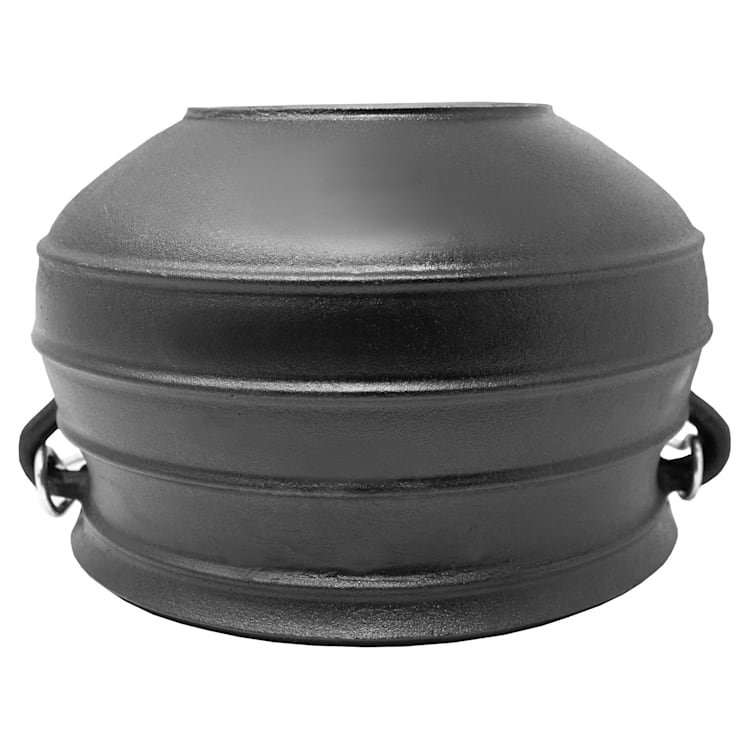 Beefalo Potjie Schmortopf Größe L Gusseisen rund Deckel 8 Liter 8 Ltr. | Flach