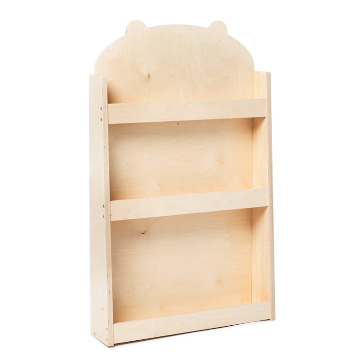 Cuckoo Natural Haus, regał na książki, metoda Montessori, Multiplex, 60 x 95 x 13 cm Natura | Miś