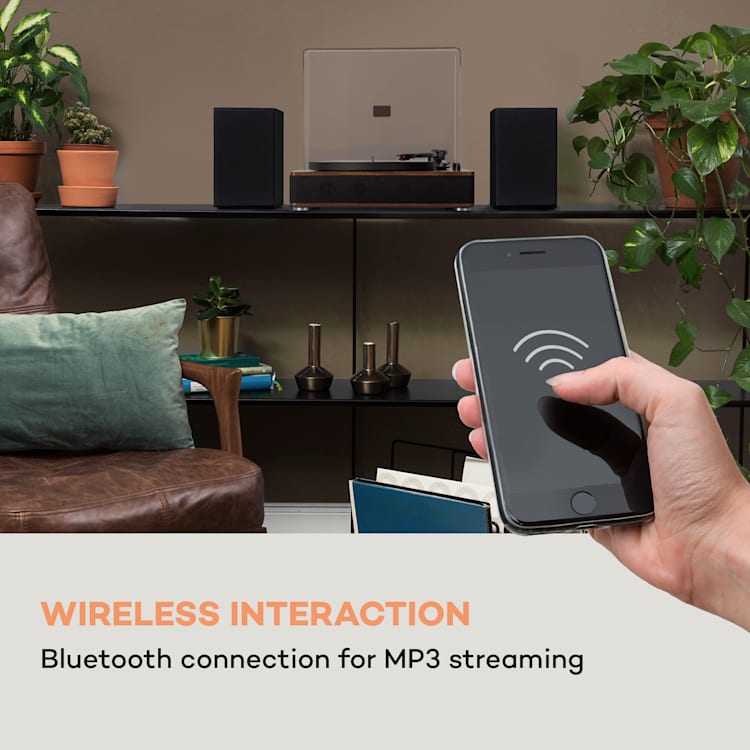 TT-Classic Plus, Gramofón, Kryt proti prachu, Bluetooth, 33/45/78 otáčok/minútu Hnedá