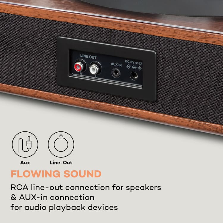 TT-Classic Plus, Gramofón, Kryt proti prachu, Bluetooth, 33/45/78 otáčok/minútu Hnedá