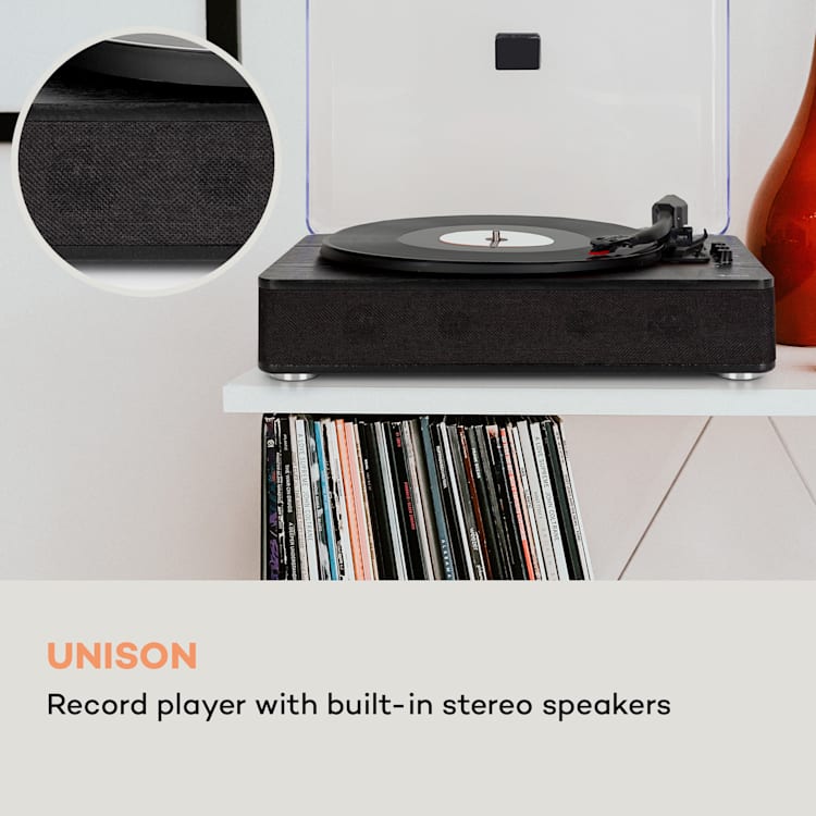 TT-Classic Plus, Lemezjátszó, Porvédő fedél, Bluetooth, 33/45/78 fordulat/perc Fekete