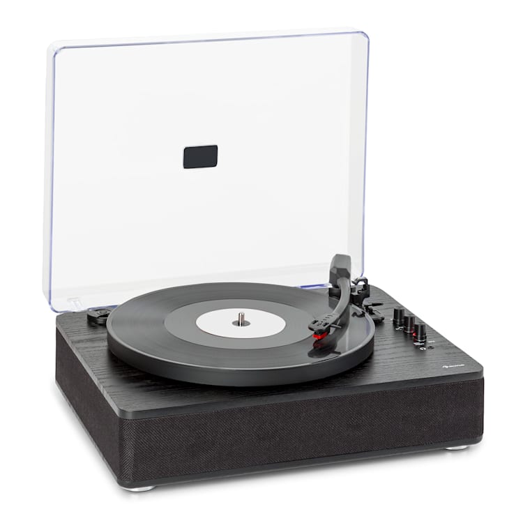 TT-Classic Plus, Lemezjátszó, Porvédő fedél, Bluetooth, 33/45/78 fordulat/perc Fekete