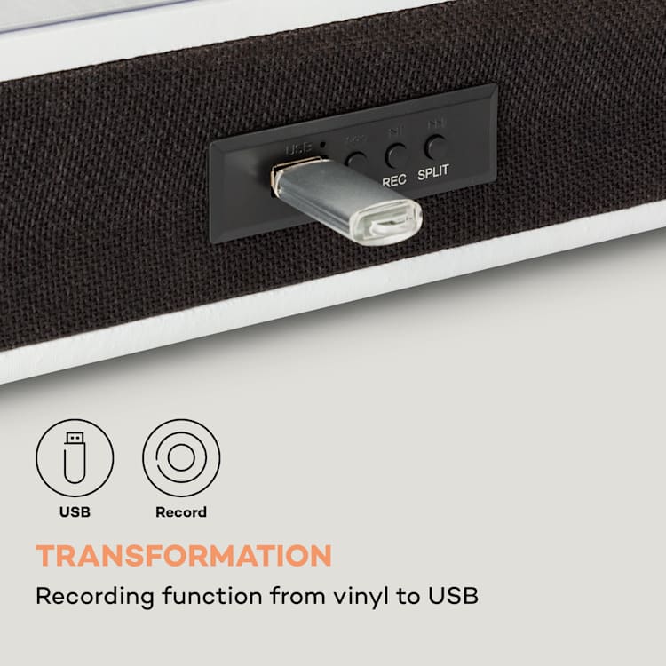 TT-Classic Plus Gramofon Pokrov proti prahu Bluetooth 33/45/78 vrtljajev/minuto