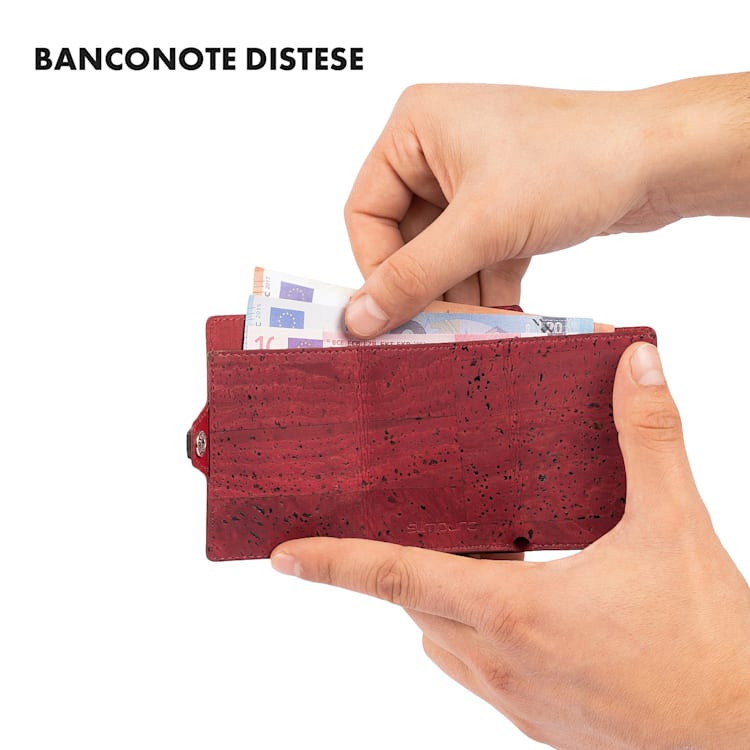ZNAP Slim Wallet 8 - Portafoglio, 8 carte, portamonete, 8,9 x 1,5 x 6,3 cm (LxHxP) Protezione RFID