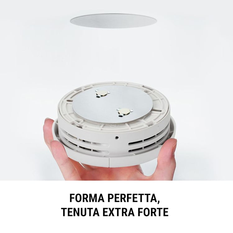 Magnetic Mount Supporto magnetico per rilevatori di fumo a partire da 7 cm Ø, autoadesivo set da 20