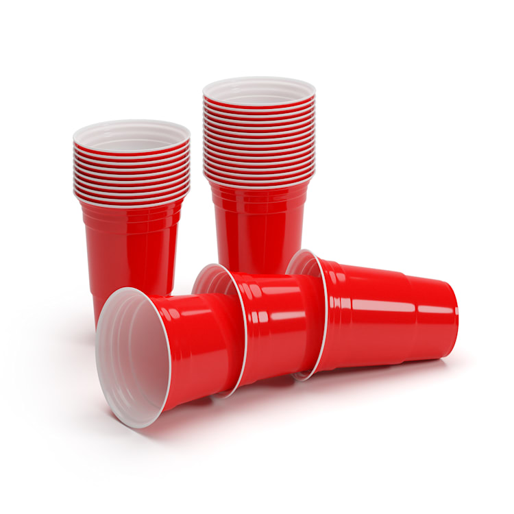 Nadal Classics gobelets de fête rouges 16 oz 473 ml Gobelets réutilisables et solides 150 pièces