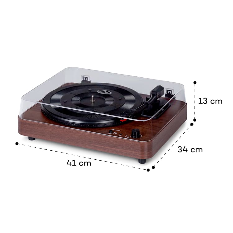 TT-Classic Light Gira-discos Proteção contra o Pó Bluetooth 33/45/78 rpm noz