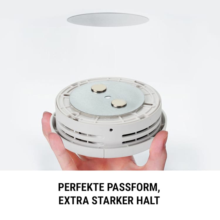 Mount Mini Magnethalterung für Rauchmelder ab 5 cm Ø selbstklebend 3er-Set