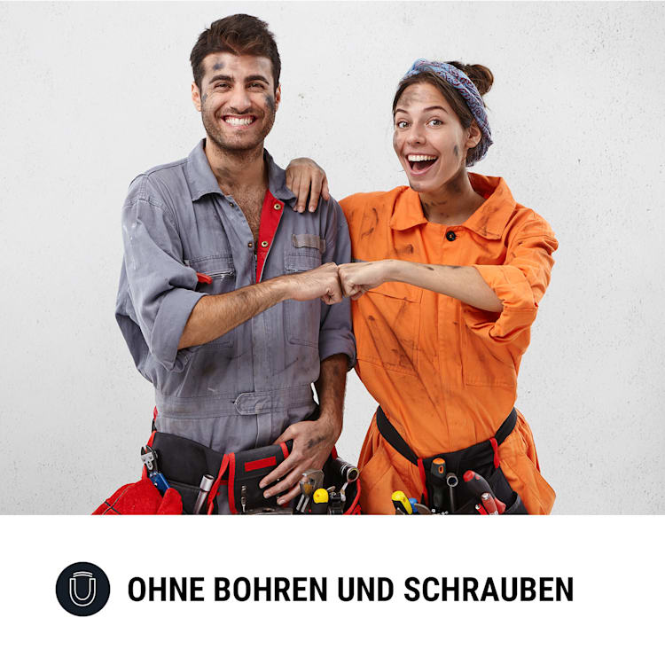 Mount Mini Magnethalterung für Rauchmelder ab 5 cm Ø selbstklebend 3er-Set