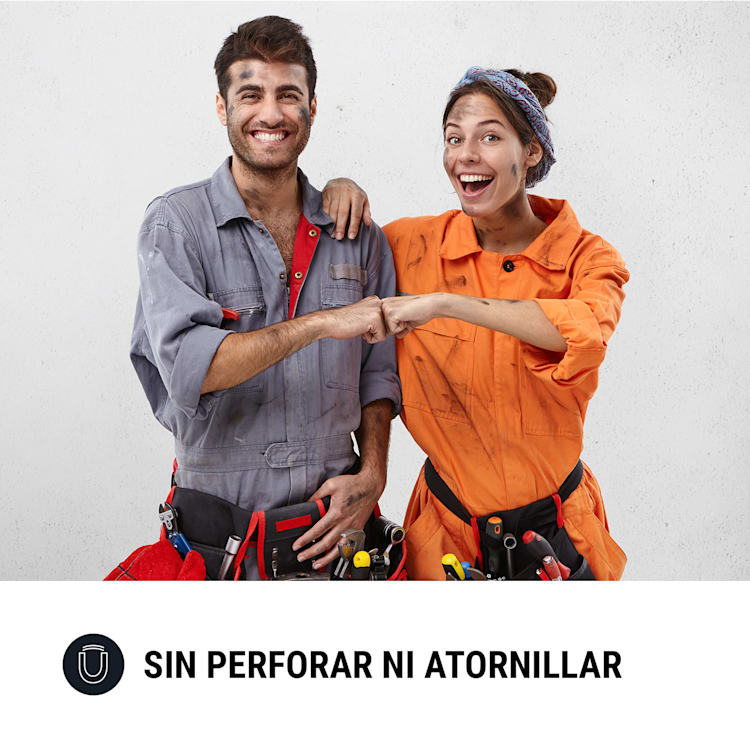 Mount Mini Soporte magnético para detectores de humo a partir de 5 cm Ø Autoadhesivo 3er-Set