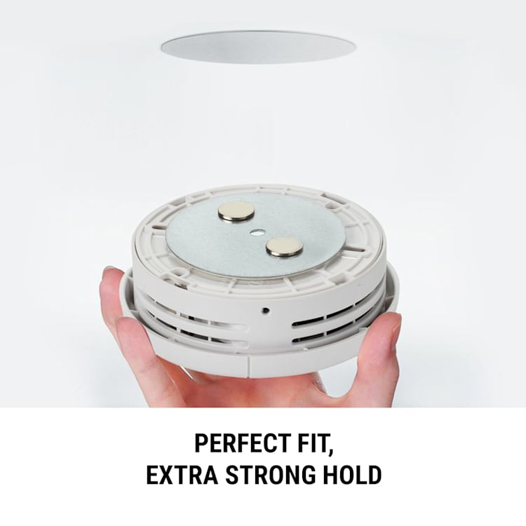 Mount Mini magneettikiinnitys palovaroittimille Ø 5 cm, itseliimautuva 3er-Set