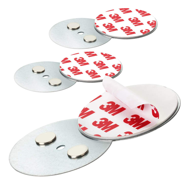 Mount Mini Magnethalterung für Rauchmelder ab 5 cm Ø selbstklebend 3er-Set