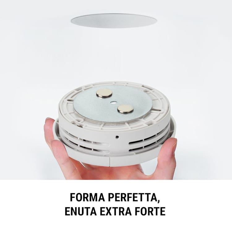 Mount Mini Supporto magnetico per rilevatori di fumo a partire da 5 cm Ø, autoadesivo
