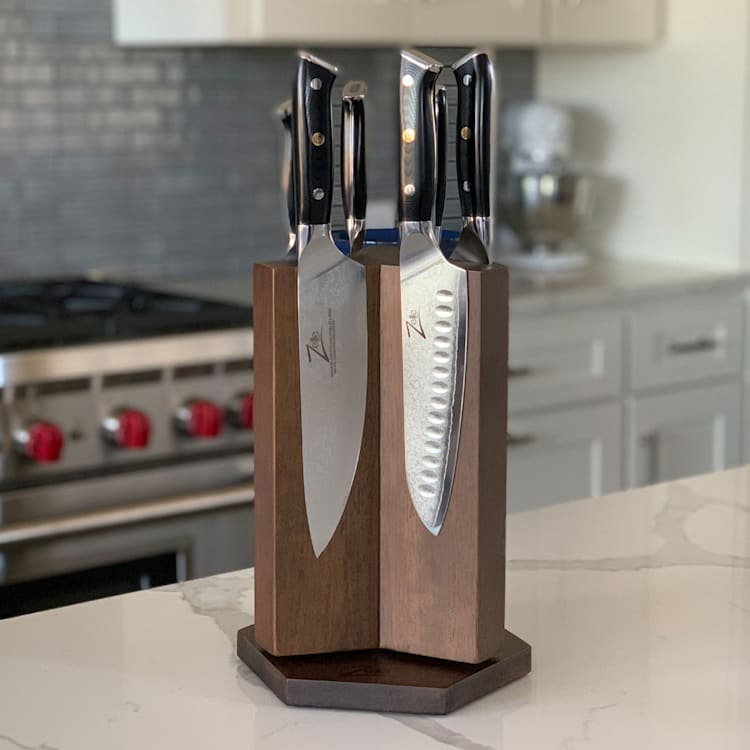 Alpha-Royal Japanese, magnetický stojan na nože, na 6 nožů Knife block