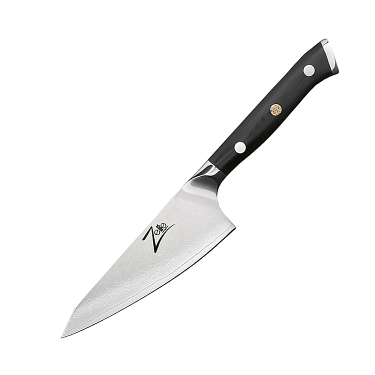 Cuchillo Honesuki de 4,5 serie japonesa Alpha-Royal acero de Damasco Honesuki knife