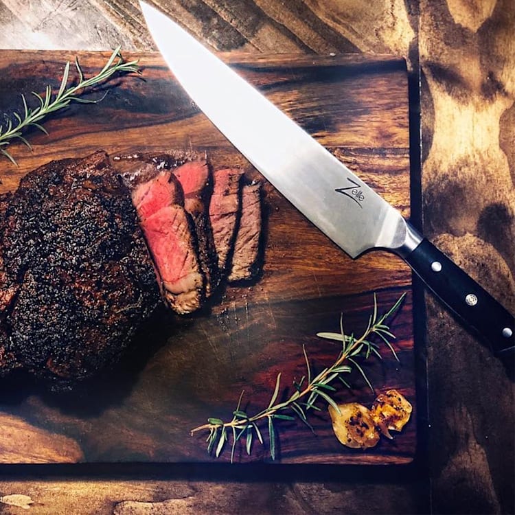 Alpha-Royal German 5", sada 4 nožov na steaky, 56 HCR, nehrdzavejúca oceľ Chef's knife