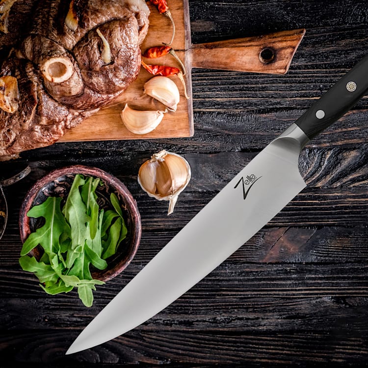 Alpha-Royal German 5", sada 4 nožov na steaky, 56 HCR, nehrdzavejúca oceľ Chef's knife