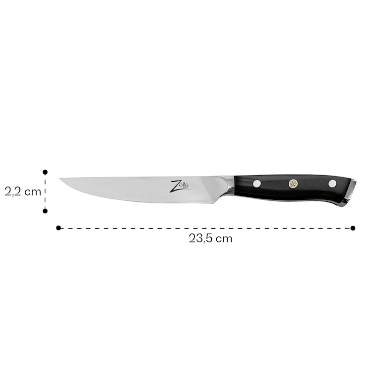 Alpha-Royal German 5" Steakmesser 4er-Set 56 HCR Edelstahl Steakmesser