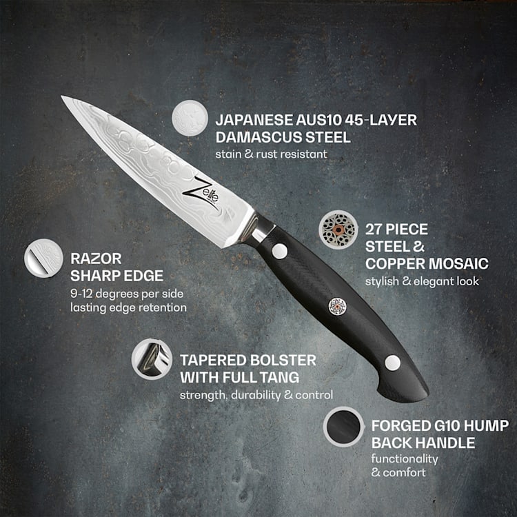 Executive-Plus, 4,25" nôž na lúpanie, 61 HRC, nehrdzavejúca oceľ Paring knife