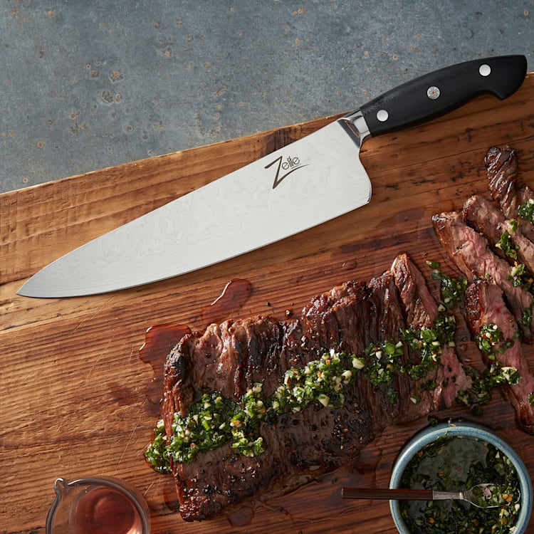 Cuchillo de chef de 10" serie Executive-Plus de acero de Damasco de 61 HRC 10" Cuchillo de cocinero