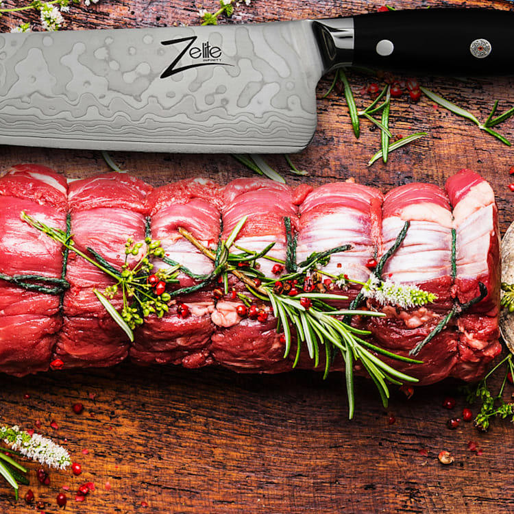 Cuchillo de chef de 10" serie Executive-Plus de acero de Damasco de 61 HRC 10" Cuchillo de cocinero