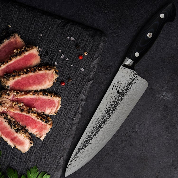 Cuchillo de chef de 8" serie Executive-Plus de acero de Damasco de 61 HRC Chef's knife