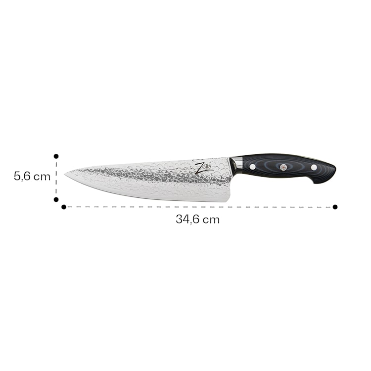Couteau de chef de 8" série Executive-Plus 61 HRC acier de Damas Chef's knife