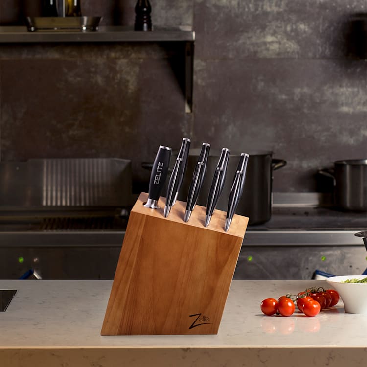 Juego de cuchillos serie Comfort Pro, bloque de 8 cuchillos afilados de acero Knife block set
