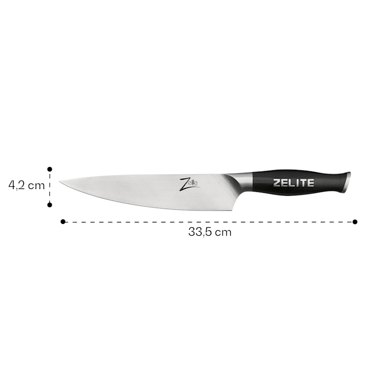 Comfort Pro Serie - Coltello da chef da 8", 56 HRC, acciaio inox 8" Coltello da cuoco