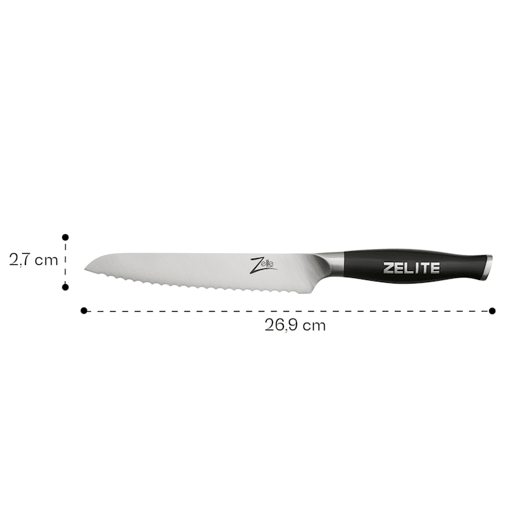 Comfort Pro Serie - Coltello multiuso seghettato da 6", 56 HRC, acciaio inox Serrated knife