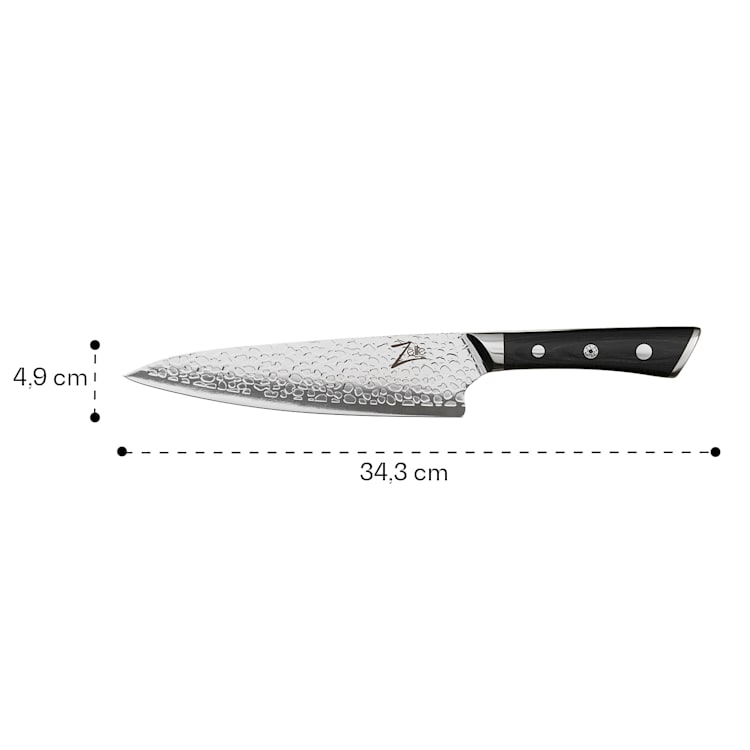 Razor-Edge série, 8" nůž šéfkuchaře, kuchařský nůž, 59 HRC, nerezavějící ocel Chef's knife